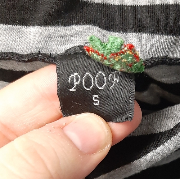 Gored Flaired Stripped Skirt - Picture 3 of 4